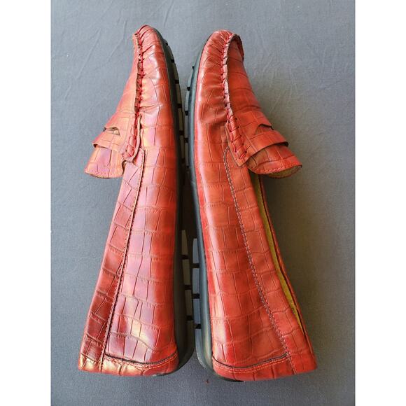 Vaneli Alika rust 8.5 M Retro Penny loafers. Crocodile. Brand New FREE SHIPPING - Picture 4 of 7